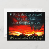 Faith Postcard Postkarte (Vorne/Hinten)