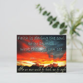 Faith Postcard Postkarte (Stehend Vorderseite)
