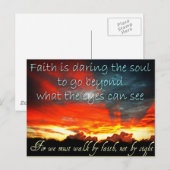 Faith Postcard Postkarte (Vorne/Hinten)