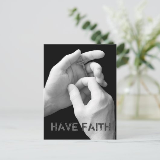 Faith Postcard Postkarte (Stehend Vorderseite)
