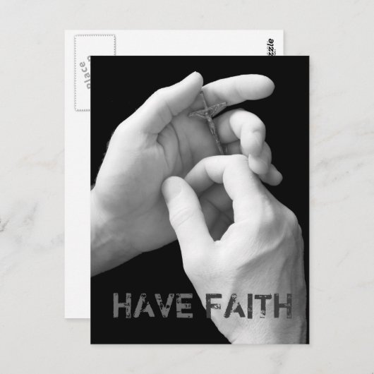 Faith Postcard Postkarte (Vorne/Hinten)
