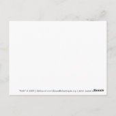 Faith Postcard (White Edge) Postkarte (Rückseite)