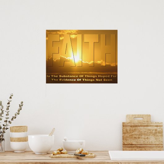 Faith Poster (Küche)