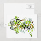Faith Postkarte (Vorne/Hinten)