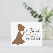 Faith Postkarte (Stehend Vorderseite)