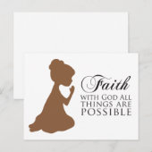Faith Postkarte (Vorne/Hinten)