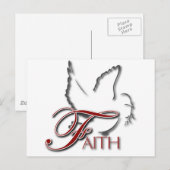Faith Postkarte (Vorne/Hinten)