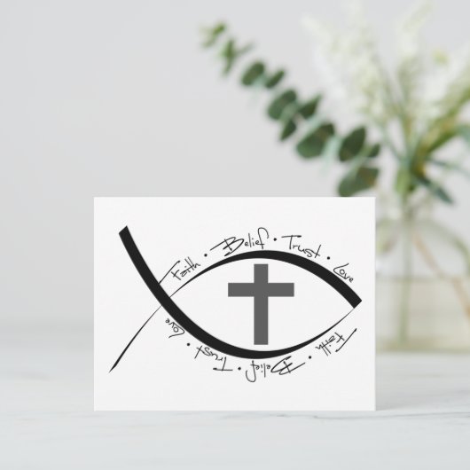 Faith Postkarte (Stehend Vorderseite)