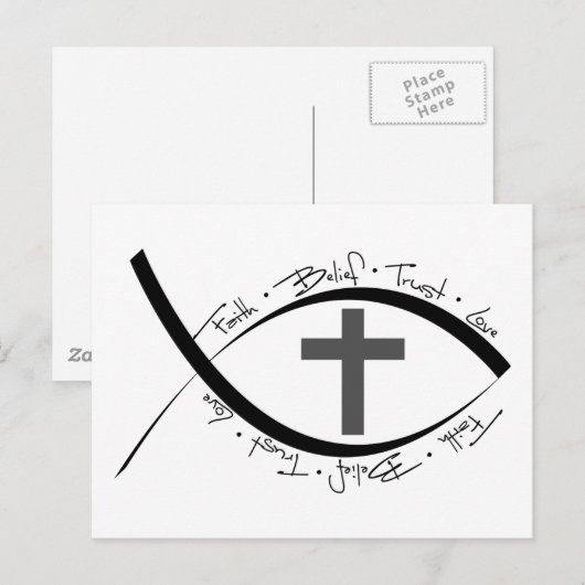 Faith Postkarte (Vorne/Hinten)