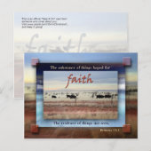 Faith Postkarte (Vorne/Hinten)
