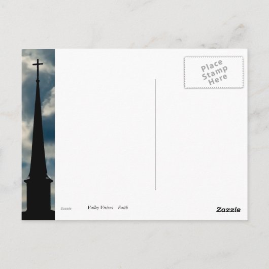 Faith Postkarte (Rückseite)