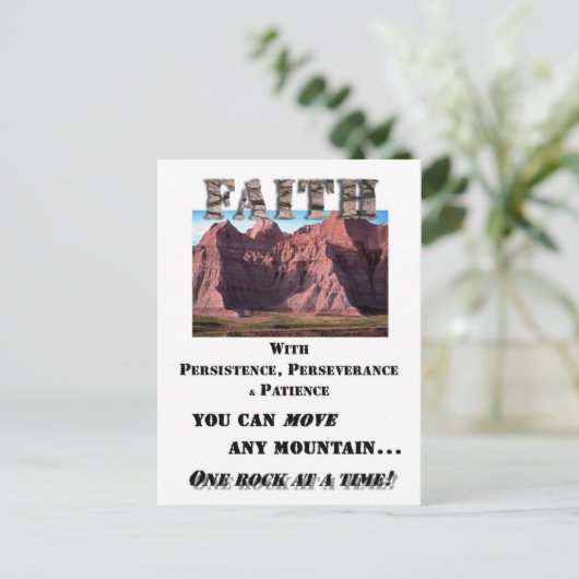 Faith Postkarte (Stehend Vorderseite)
