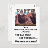 Faith Postkarte (Vorne/Hinten)