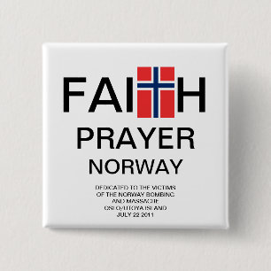 FAITH PRAYER NORWAY BUTTON