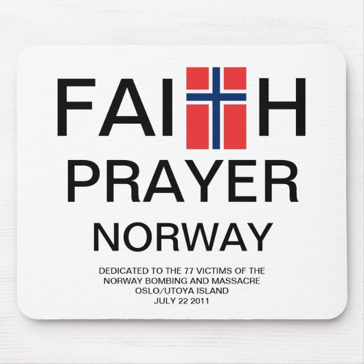 FAITH PRAYER NORWAY MOUSEPAD (Vorne)