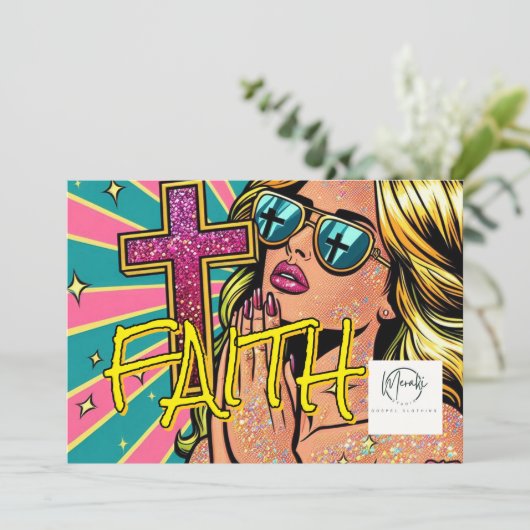 faith Print Einladung (Stehend Vorderseite)