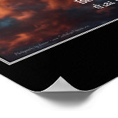 Faith Psalm 46:10 Zitat zur Inspirationsbibel Poster (Ecke)