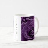 Faith Purple Roses 11oz Classic Mug Kaffeetasse (VorderseiteRechts)