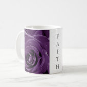 Faith Purple Roses 11oz Classic Mug Kaffeetasse (Vorderseite Links)