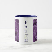 Faith Purple Roses 11oz Two-Tone Mug Blue Tasse (Zentrum)