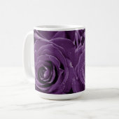 Faith Purple Roses 15oz Classic Mug Kaffeetasse (Vorderseite Links)
