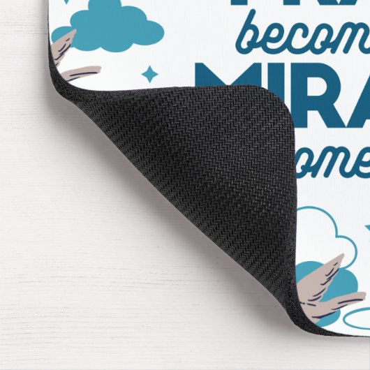 Faith quotes and Bird Pattern Mousepad (Ecke)