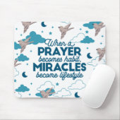 Faith quotes and Bird Pattern Mousepad (Mit Mouse)