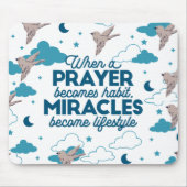 Faith quotes and Bird Pattern Mousepad (Vorne)