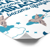 Faith quotes and Bird Pattern Poster (Ecke)