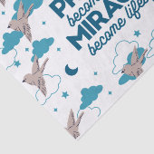 Faith quotes and Bird Pattern Seidenpapier (Ausschnitt)