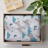 Faith quotes and Bird Pattern Seidenpapier (Geschenk)