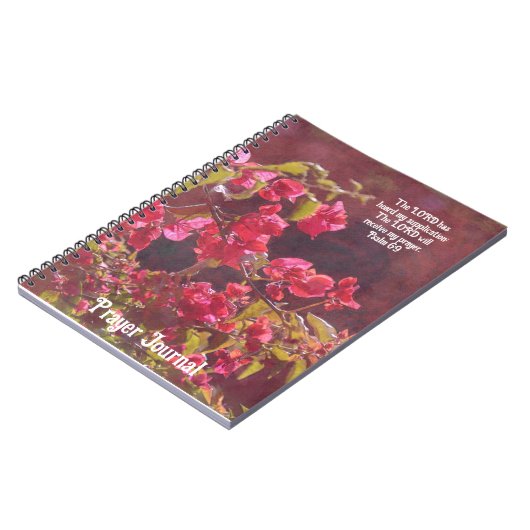 Faith Red Blume Art Praetjournal Notizblock (Linke Seite)