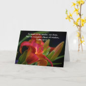 Faith Red Lily Bible Verse Birthday Card Karte (Gelbe Blume)
