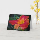 Faith Red Lily Note Card Karte (Gelbe Blume)