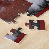 Faith | Religiöses Cross Christmas Foto Puzzle (Seite)