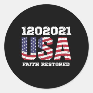 Faith Restoring Joe Biden Kamala Harris Einweihung Runder Aufkleber