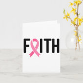 Faith Rosa Brustkrebs Schleife Brustkrebs Wome Karte (Gelbe Blume)