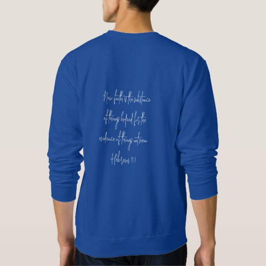 FAITH Royal Blue Sweatshirt (Rückseite)