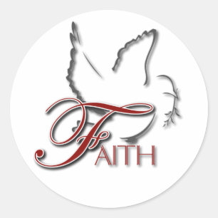 Faith Runder Aufkleber