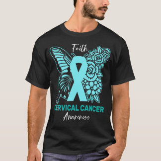 Faith Schmetterling Florales Bewusstsein für Gebär T-Shirt