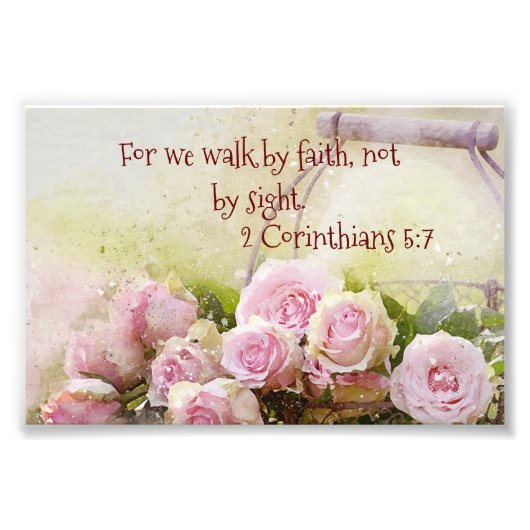 Faith Scripting Foto Art Print (Vorne)