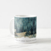 Faith Scripture Colossians 3:15 Cabin Mug Kaffeetasse (Vorderseite Links)