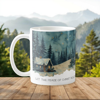Faith Scripture Colossians 3:15 Cabin Mug Kaffeetasse