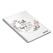 Faith Scripture Spiral Notebook Notizblock (Rechte Seite)