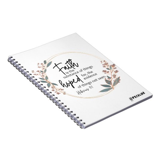 Faith Scripture Spiral Notebook Notizblock (Rechte Seite)