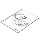 Faith Scripture Spiral Notebook Notizblock (Linke Seite)