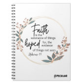 Faith Scripture Spiral Notebook Notizblock (Vorderseite)