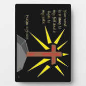 Faith Series Psalm 119:105 Fotoplatte (Vorderseite)