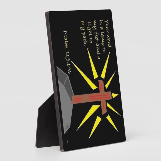 Faith Series Psalm 119:105 Fotoplatte (Seite)