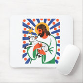 Faith Shepherd Lamb Peaceful Divine Sritual Design Mousepad (Mit Mouse)